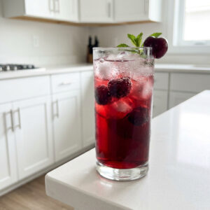 Cherry Vanilla Soda Mocktail Recipe