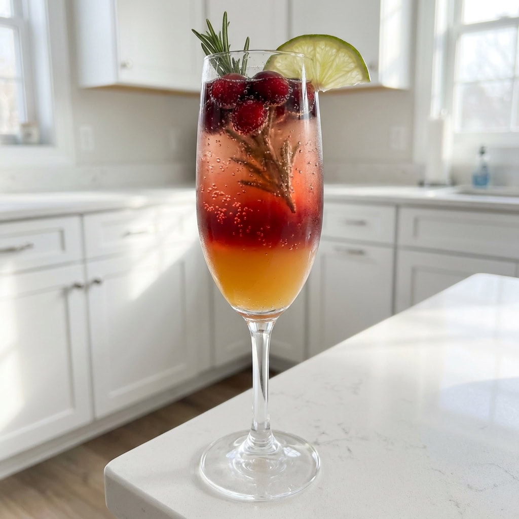 Christmas Morning Mimosa Cocktail Recipe