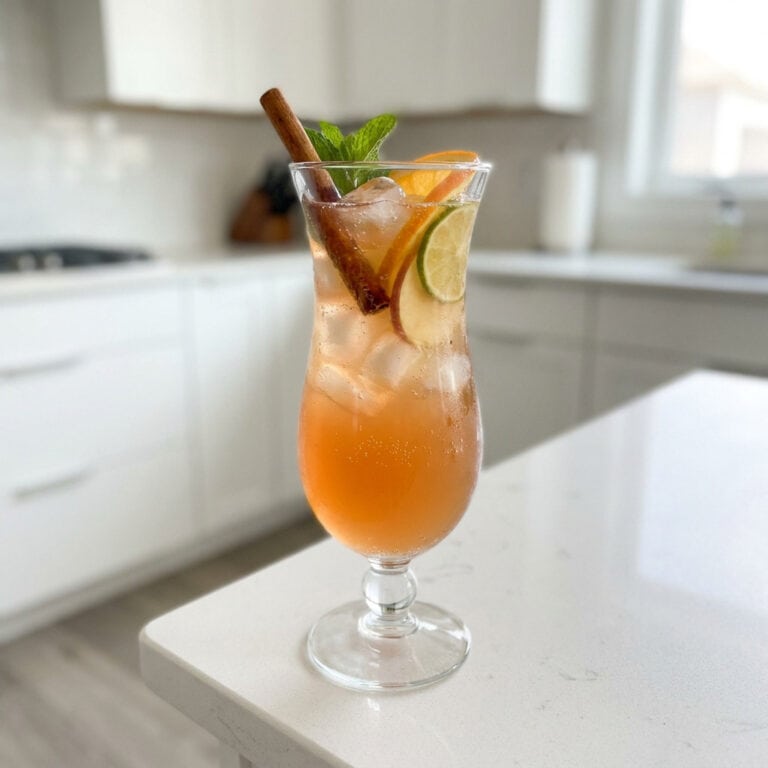 Cinnamon Spiced Rum Punch Cocktail Recipe