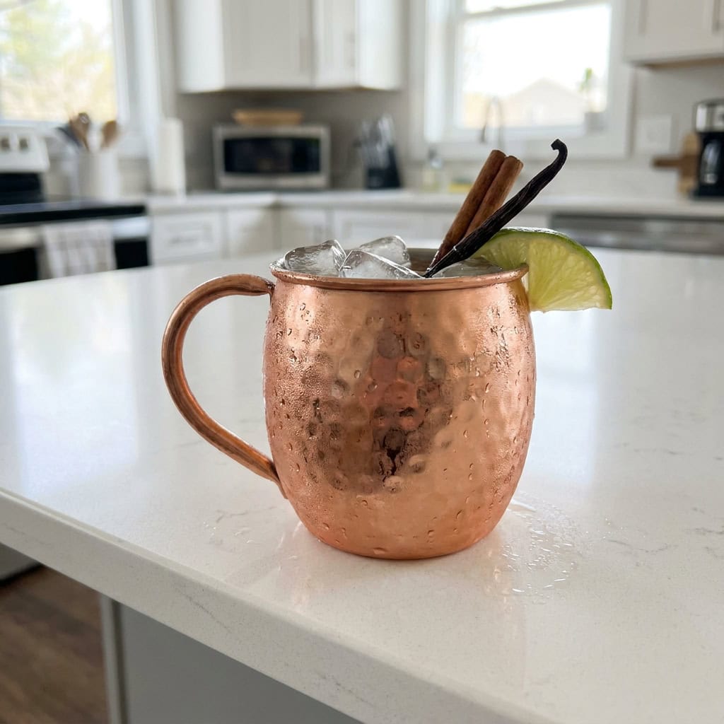 Cinnamon Vanilla Mule with Vanilla Extract