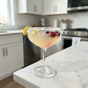 Classic Christmas Lemon Drop Cocktail Recipe