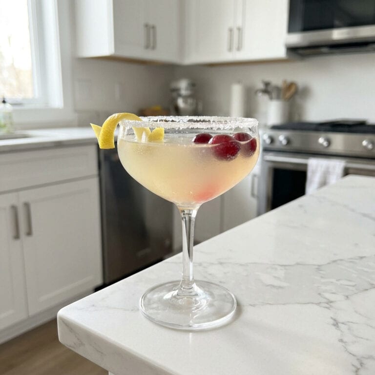 Classic Christmas Lemon Drop Cocktail Recipe
