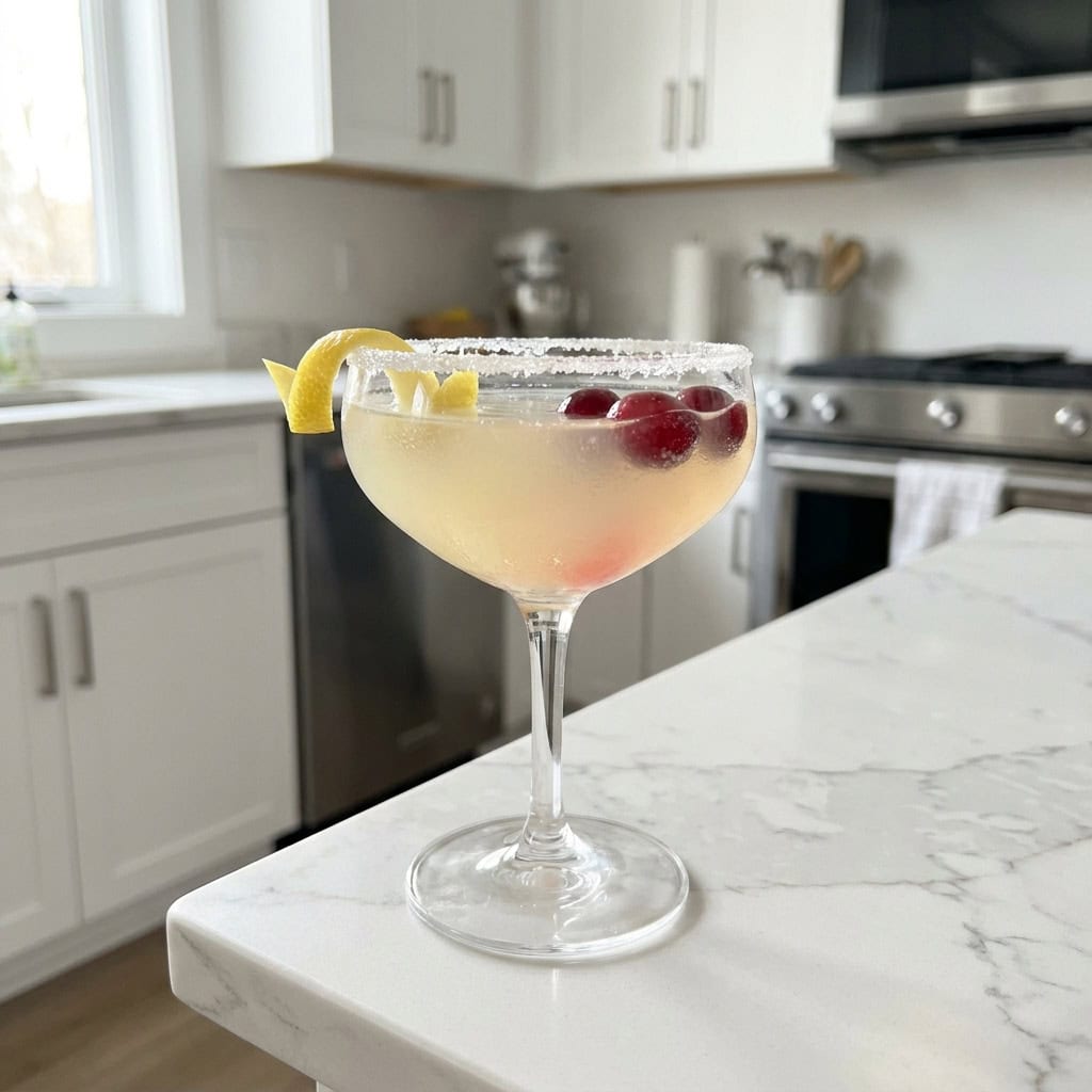 Classic Christmas Lemon Drop Cocktail Recipe