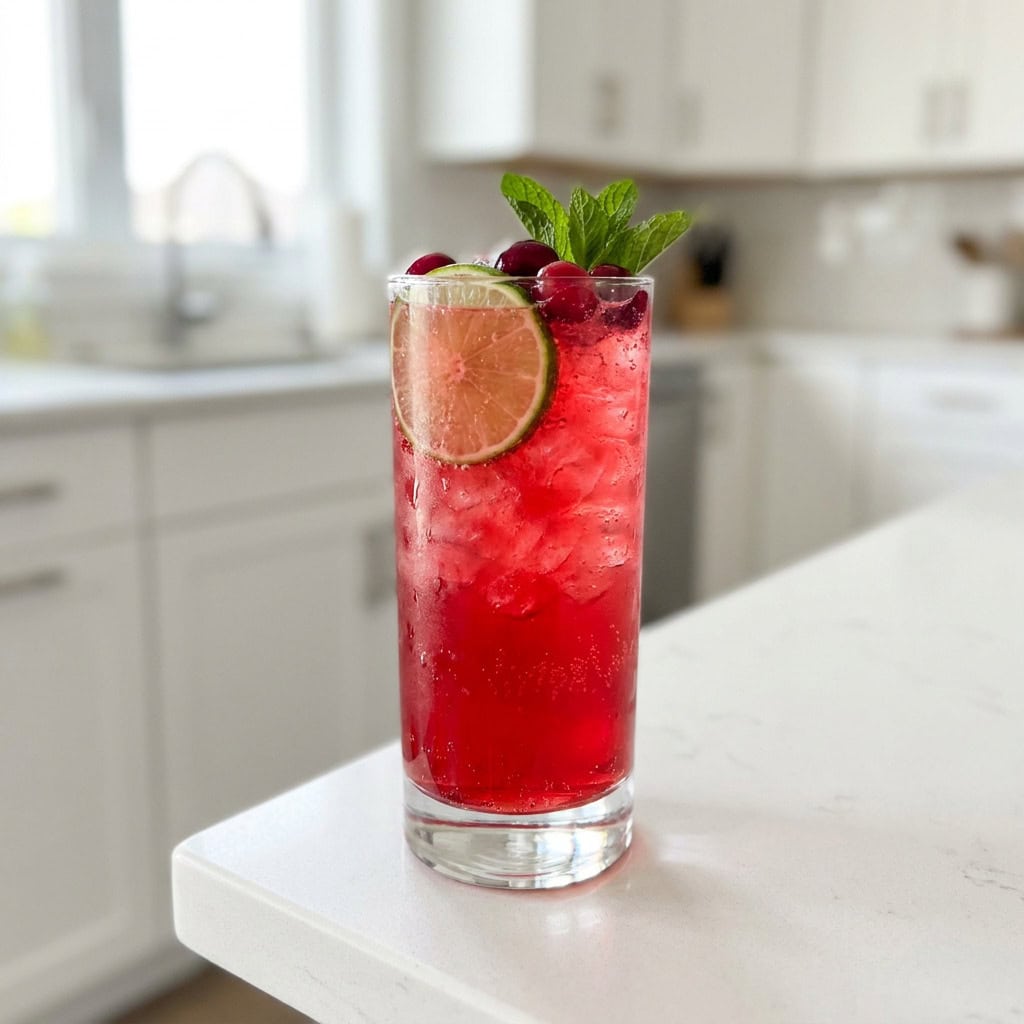 Cranberry Limeade Mocktail Recipe