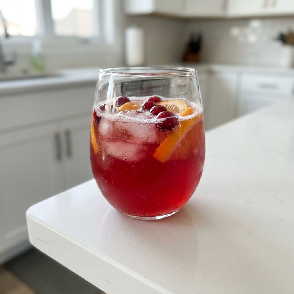 Cranberry Orange Vodka Punch Cocktail Recipe