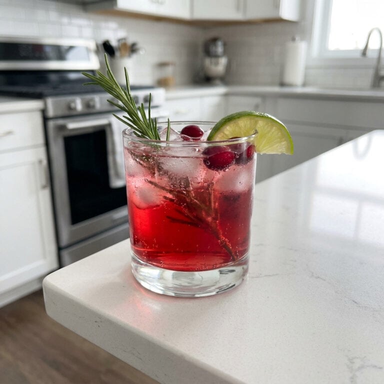 Cranberry Rosemary Gin & Tonic Cocktail Recipe