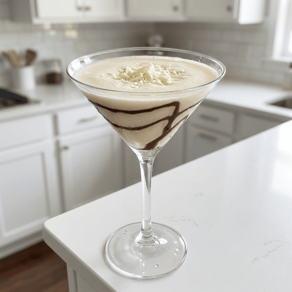 Creamy White Chocolate Martini Cocktail Recipe