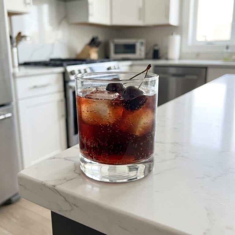 Festive Cherry Cola Mocktail Recipe