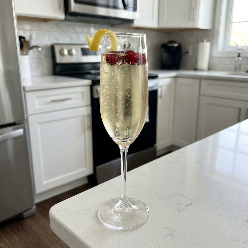 Festive French 75 Cocktail Recipe