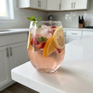 Festive Rose Punch Cocktail Recipe