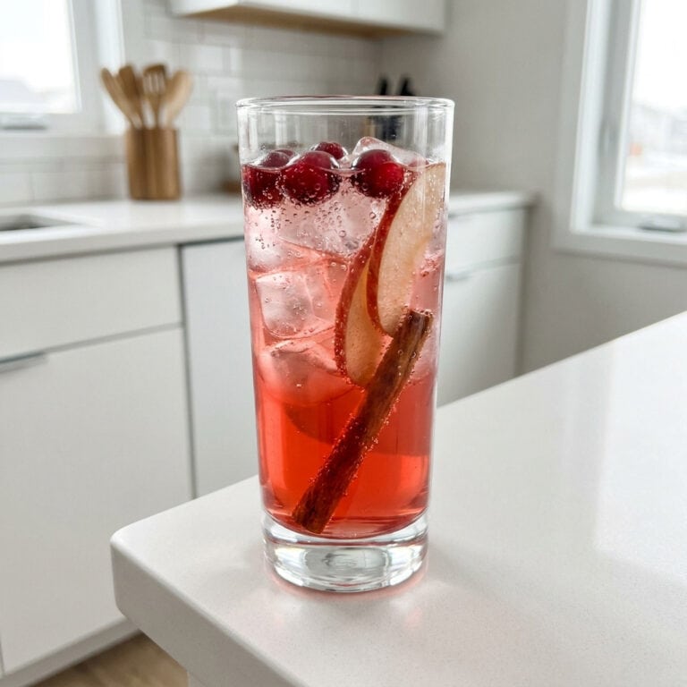 Fizzy Cran-Apple Mocktail Recipe