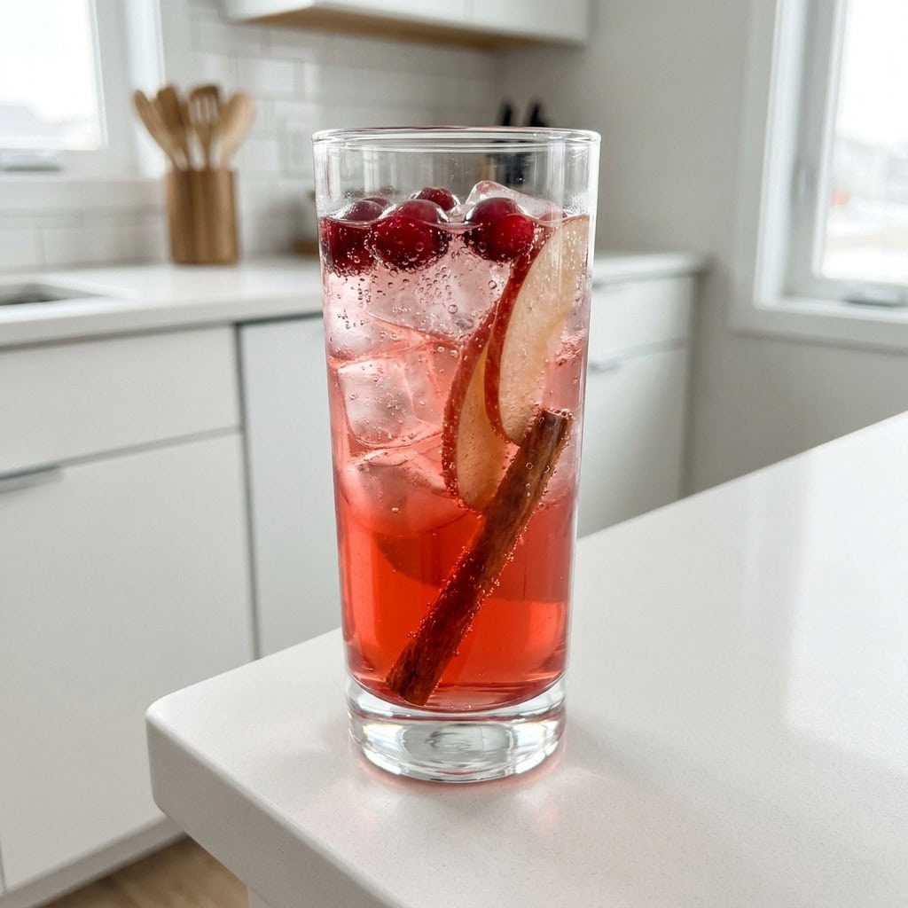 Fizzy Cran-Apple Mocktail Recipe