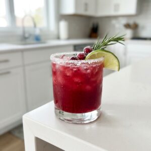Frosted Cranberry Margarita Cocktail Recipe
