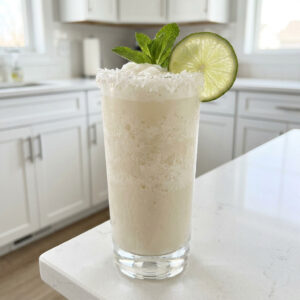Frosty Coconut Cooler Mocktail Recipe