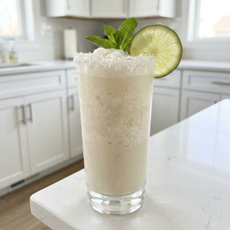 Frosty Coconut Cooler Mocktail Recipe