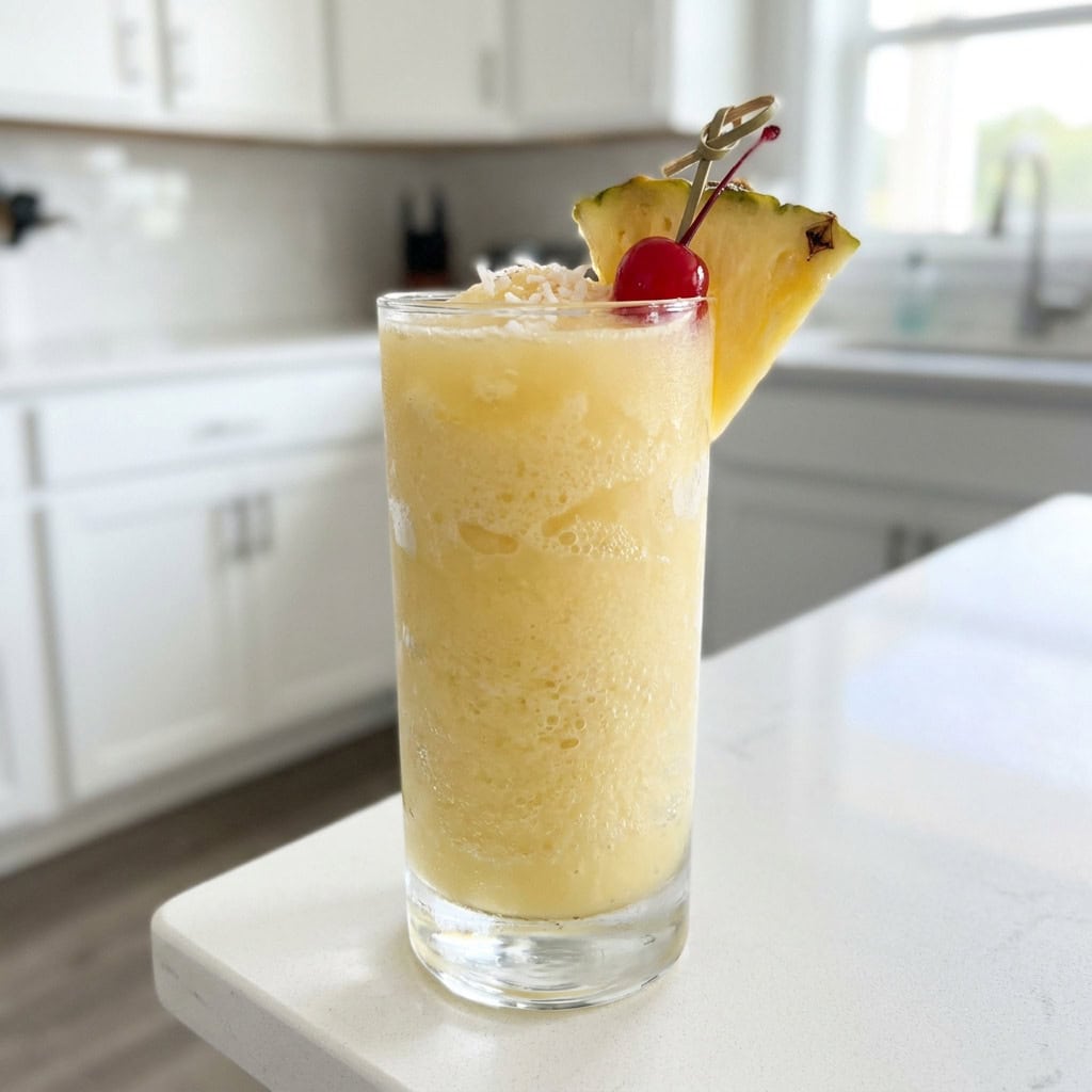 Frosty Pineapple Punch Mocktail Recipe