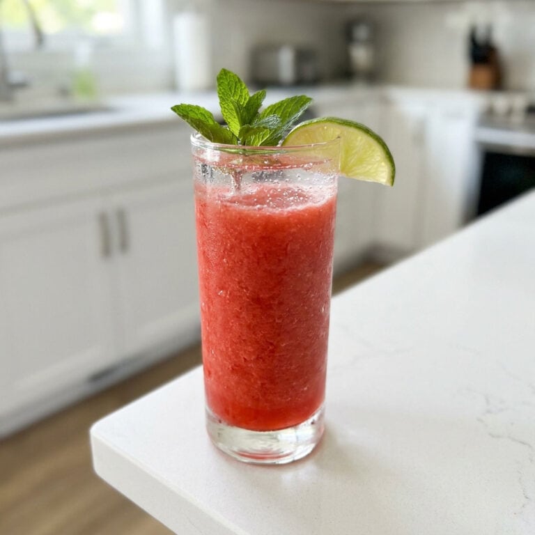 Frozen Strawberry Lime Mocktail Recipe