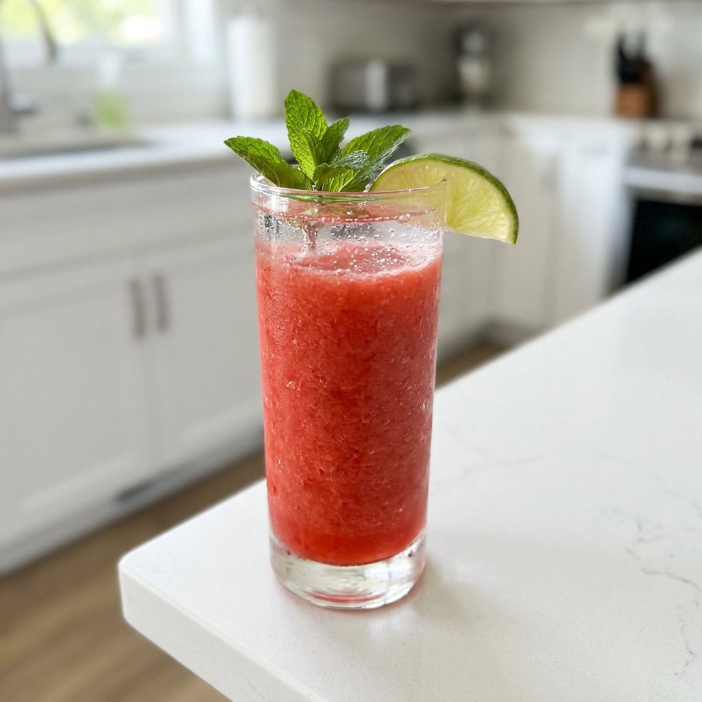 Frozen Strawberry Lime Mocktail Recipe