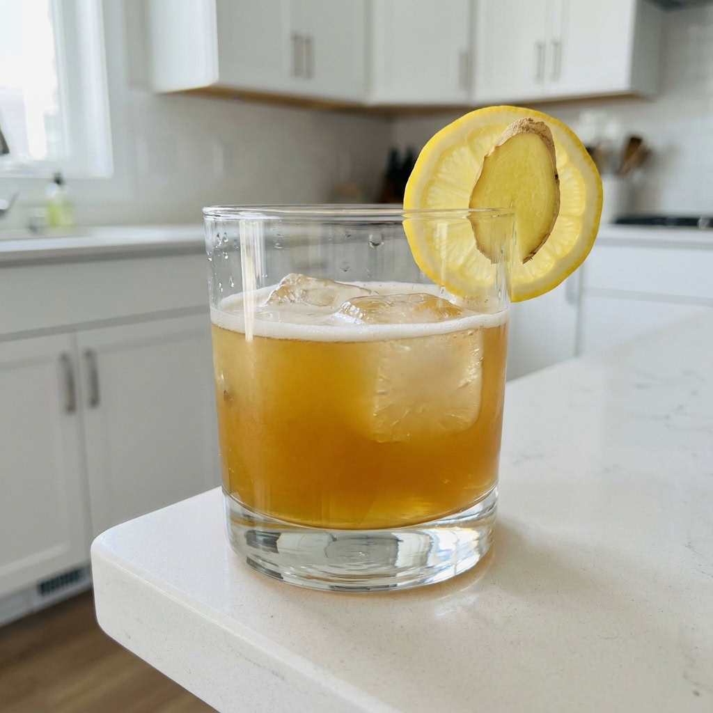 Ginger Snap Whiskey Sour Cocktail Recipe
