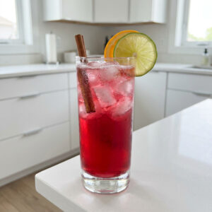 Hibiscus Gin Cooler Cocktail Recipe