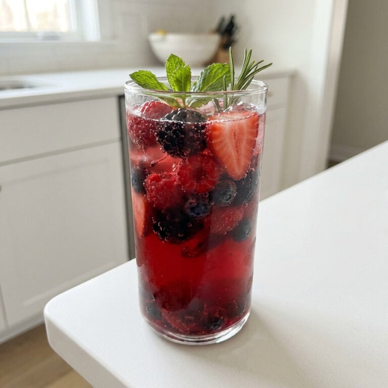 Holiday Berry Smash Mocktail Recipe