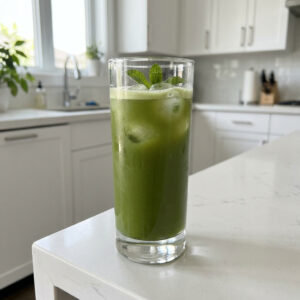 Iced Matcha Green Tea Cocktail Recipe