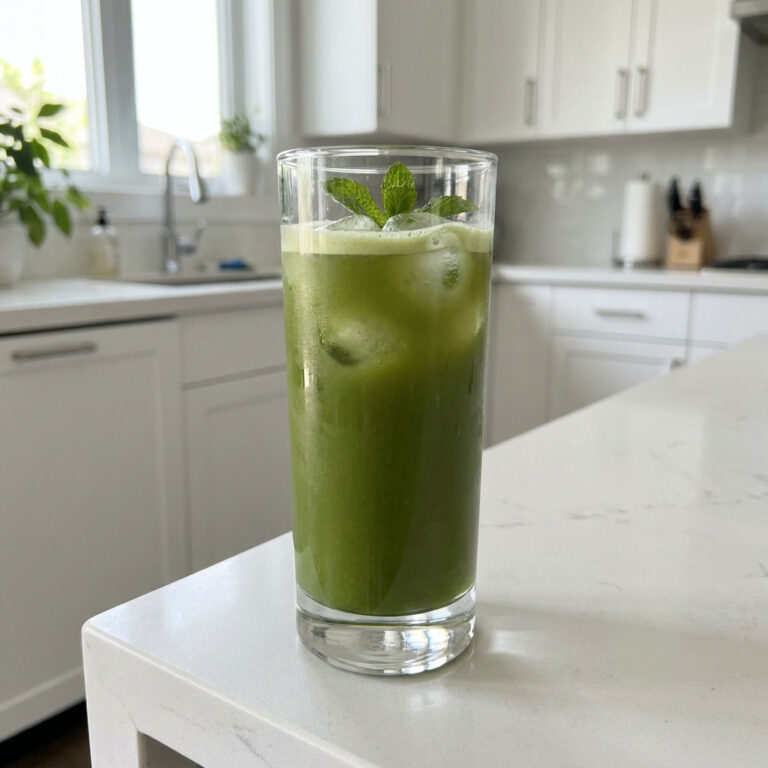 Iced Matcha Green Tea Cocktail Recipe