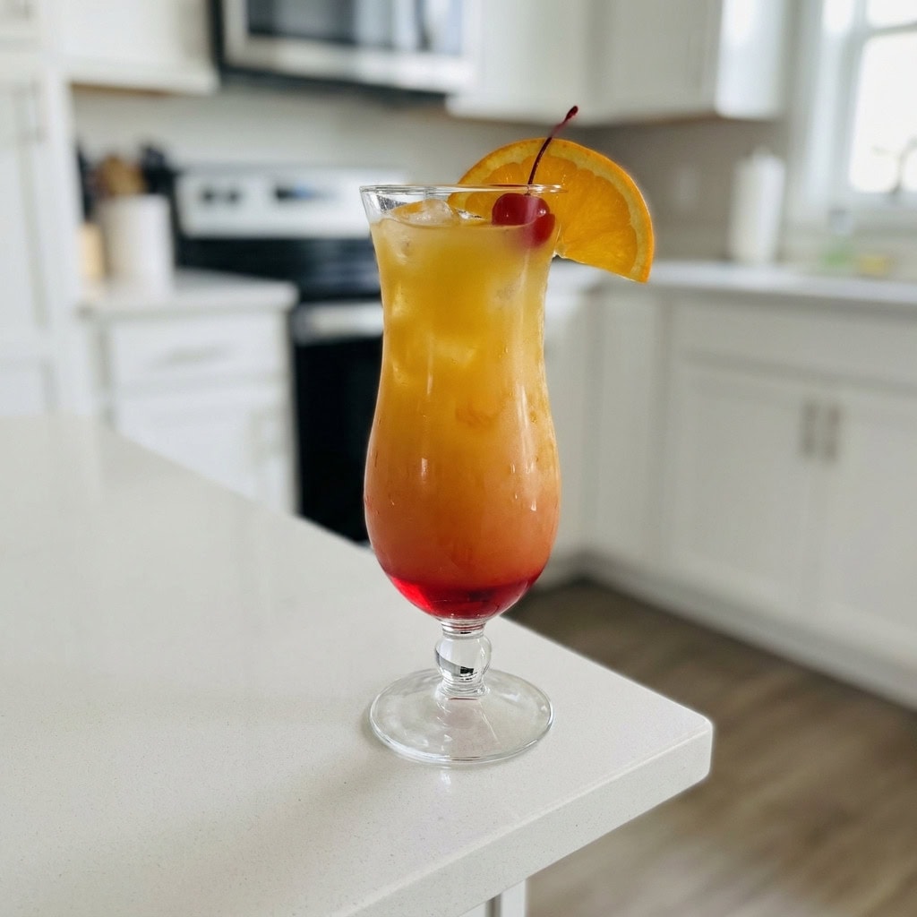 Malibu Spiced Rum Sunset Cocktail Recipe