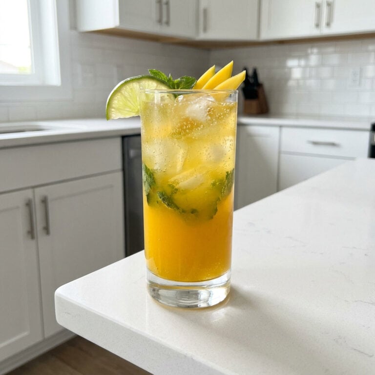 Mango Lime Spritzer Mocktail Recipe