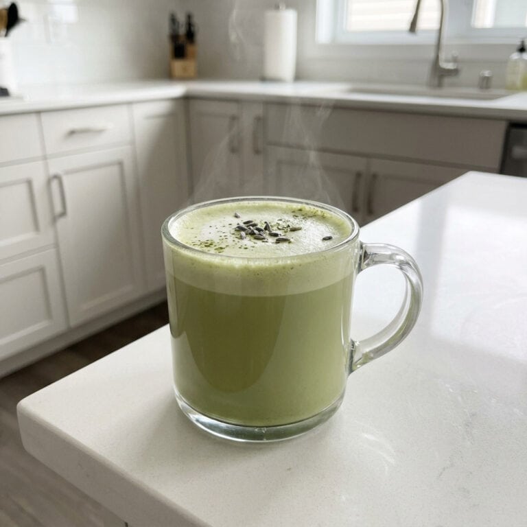 Matcha Lavender Latte Cocktail Recipe