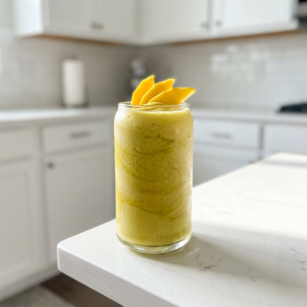 Matcha Mango Smoothie Cocktail Recipe