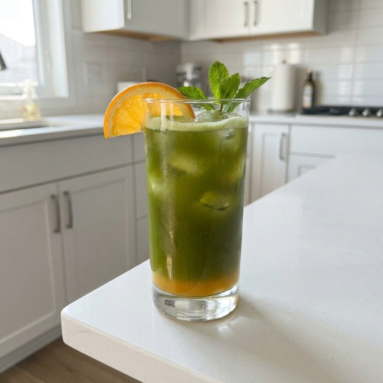 Matcha Orange Blossom Tea Cocktail Recipe