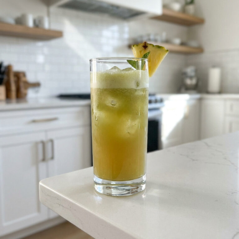 Matcha Pineapple Cooler Cocktail Recipe