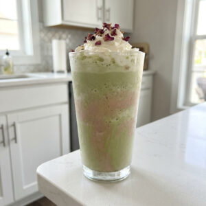 Matcha Rose Milkshake Cocktail Recipe
