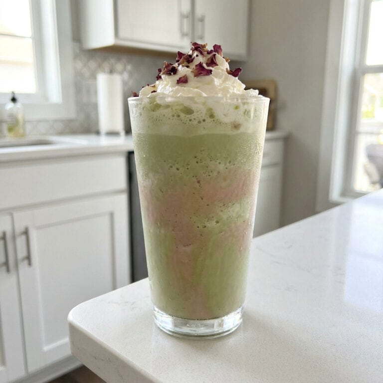 Matcha Rose Milkshake Cocktail Recipe