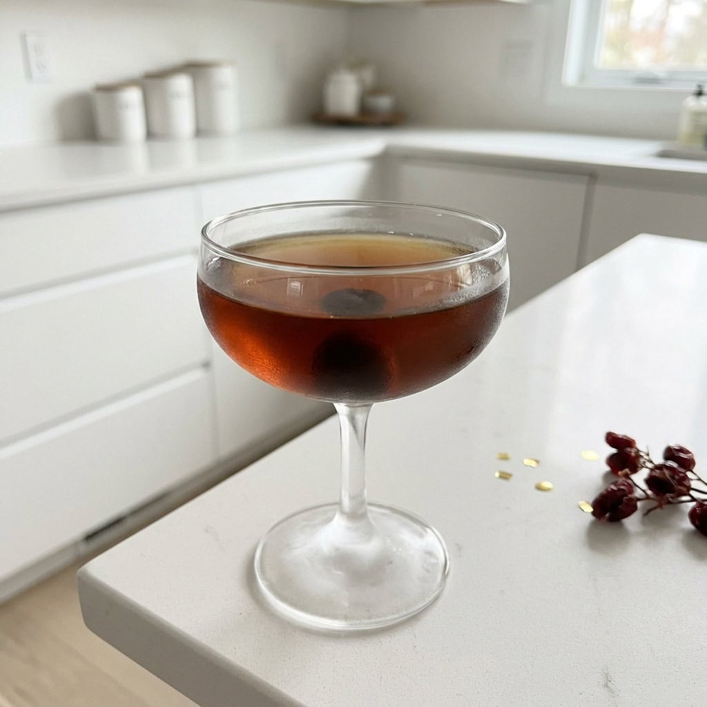 New Year’s Manhattan Cocktail Recipe