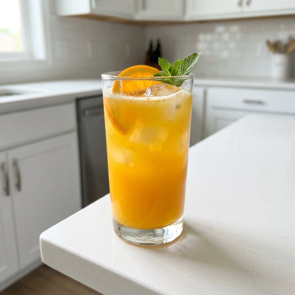 Orange Cardamom Twist Mocktail Recipe
