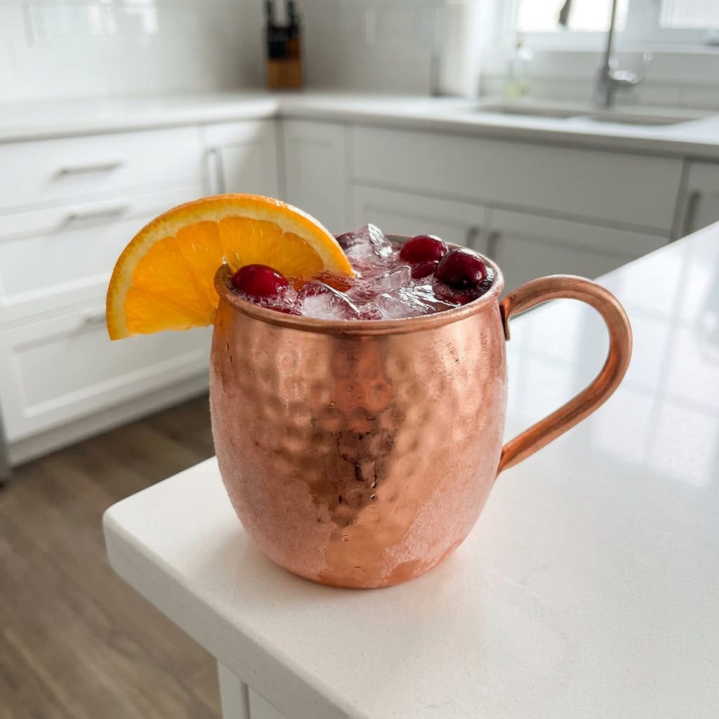 OraOrange Cranberry Mule with Fresh Orange Slicesnge Cranberry Mule with Fresh Orange Slices