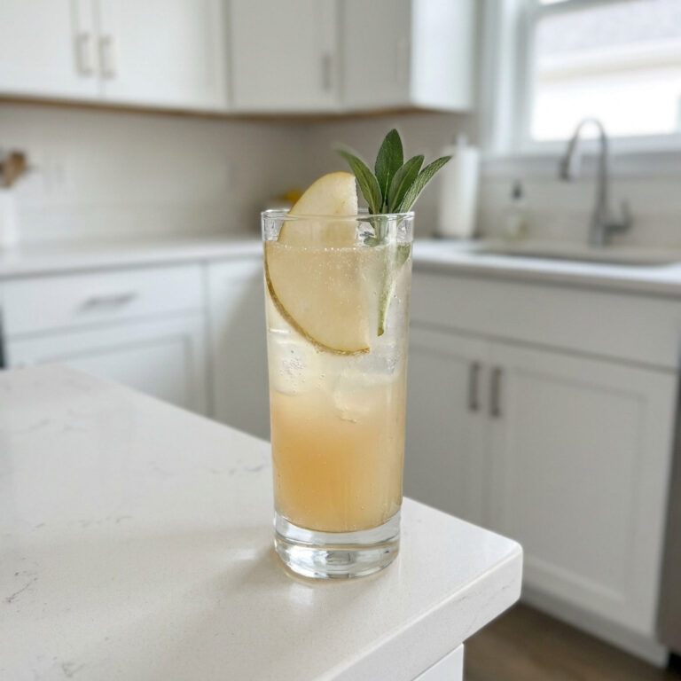 Pear And Sage Collins Cocktail Recipe