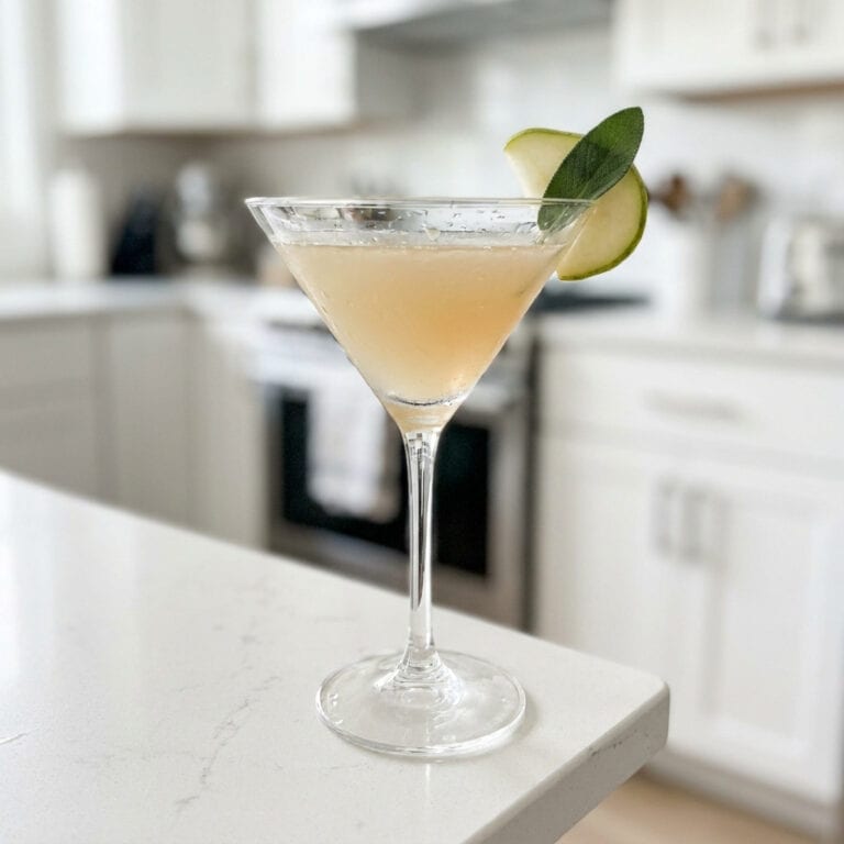 Pear And Sage Martini Cocktail Recipe