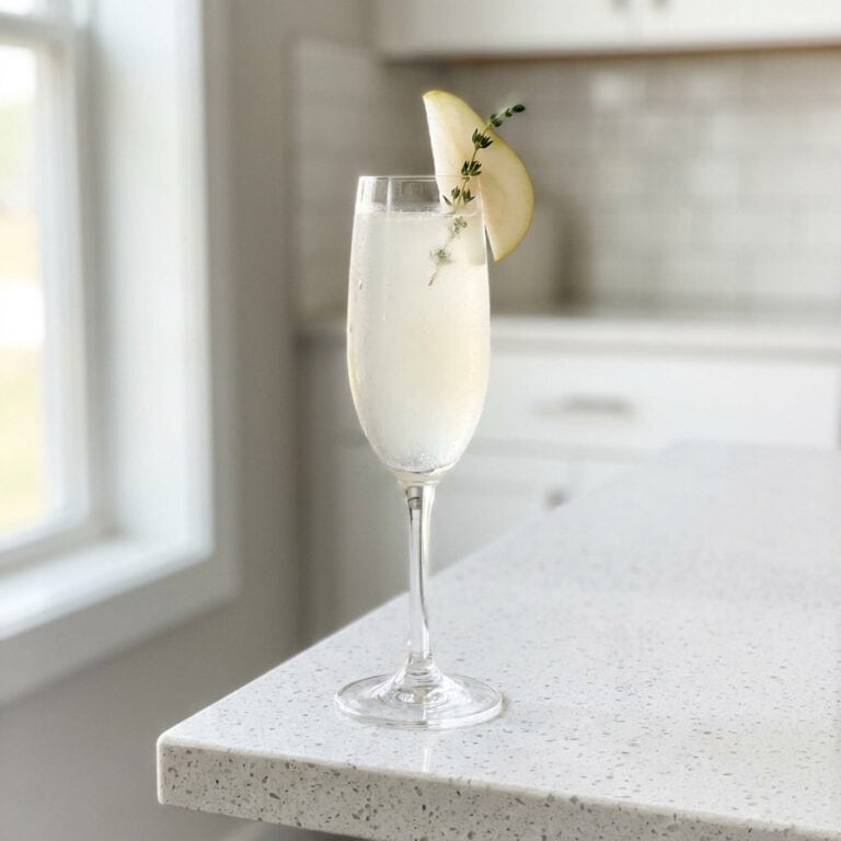 Pear And Thyme Bellini Cocktail Recipe