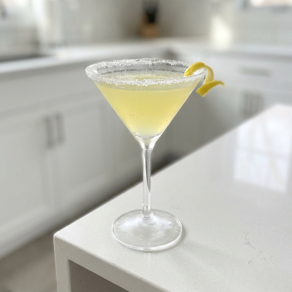 Peppermint Twist Lemon Drop Cocktail Recipe