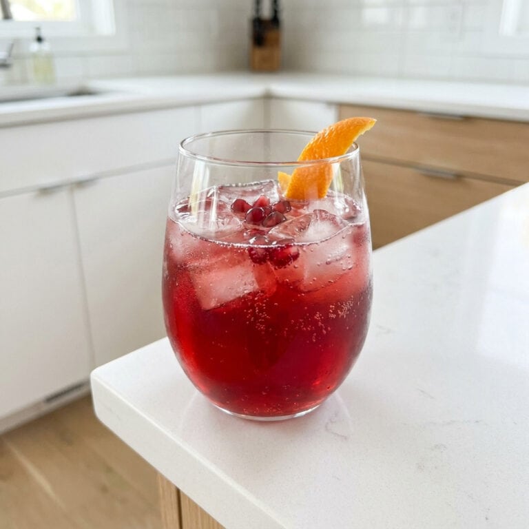 Pomegranate Bourbon Spritz Cocktail Recipe
