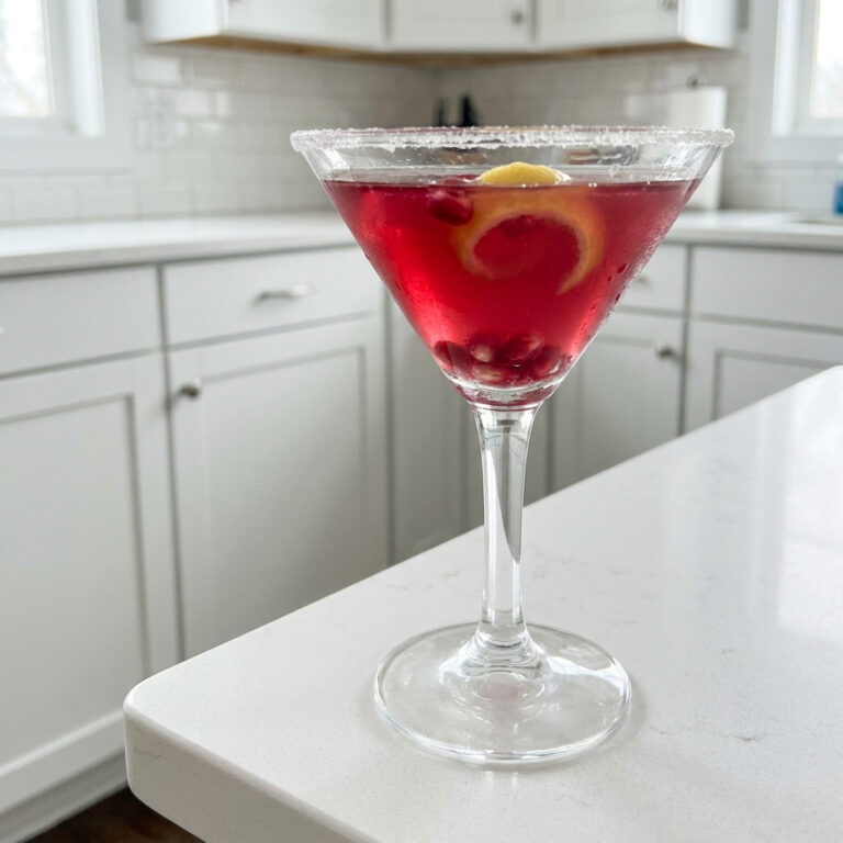 Pomegranate Lemon Drop Martini Cocktail Recipe