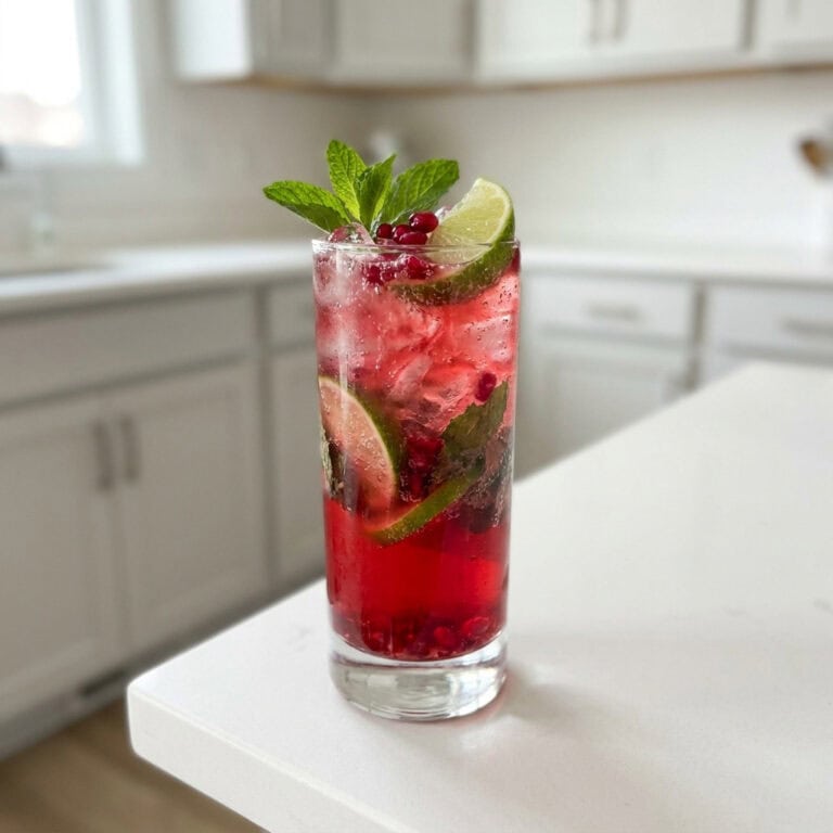 Pomegranate Mojito Mocktail Recipe