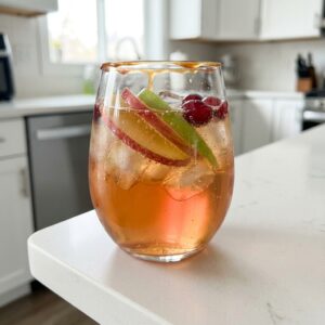 Salted Caramel Apple Punch Cocktail Recipe
