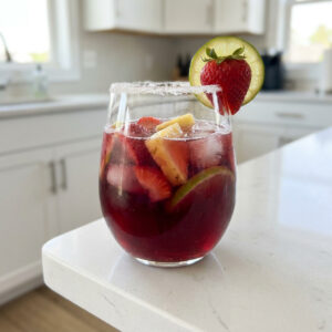 Santa Hat Sangria Cocktail Recipe