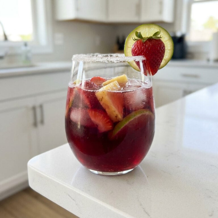 Santa Hat Sangria Cocktail Recipe