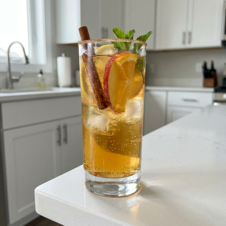 Sparkling Apple Punch Mocktail Recipe