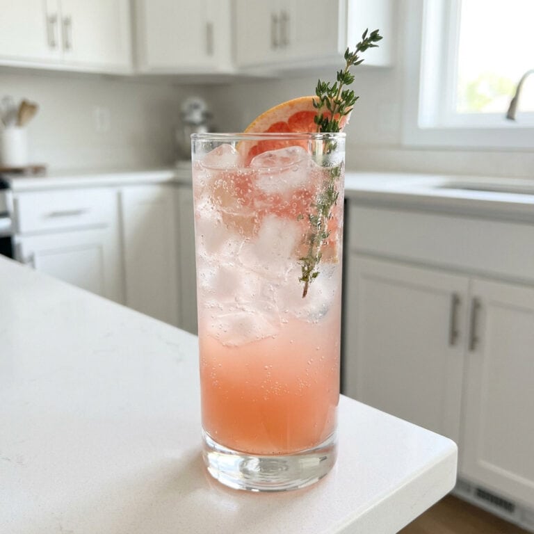 Sparkling Grapefruit and Thyme Mocktail Recipe